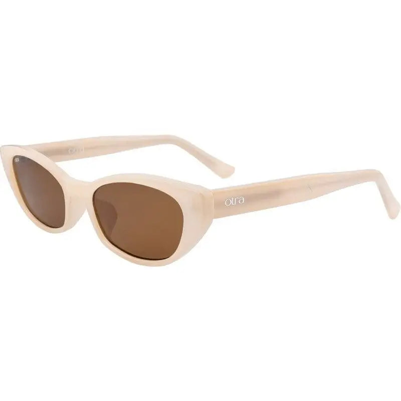 Otra Shona Sunglasses Frosted Ivory / Brown 