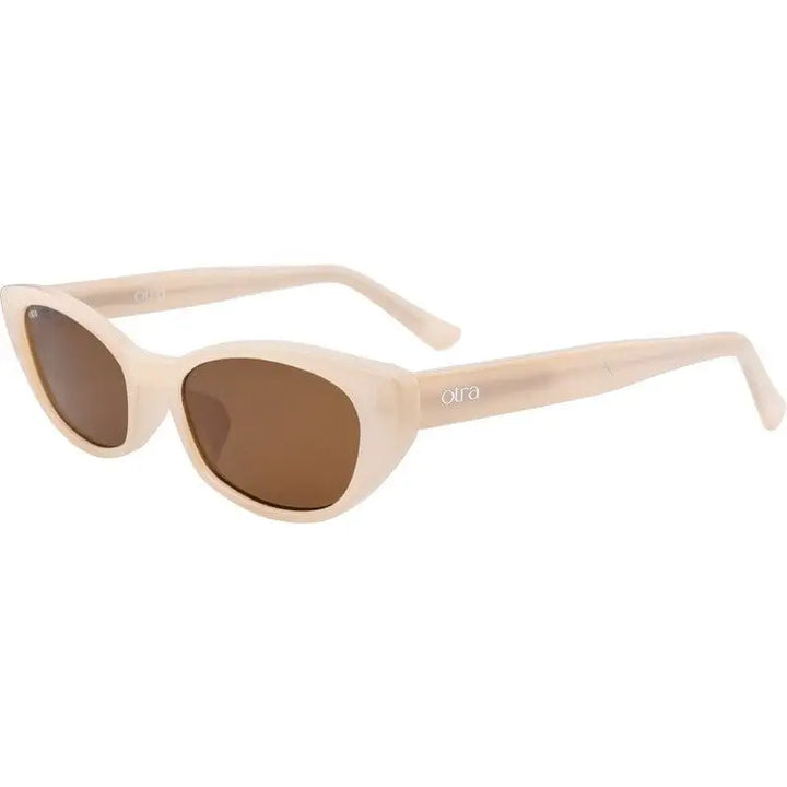 Otra Shona Sunglasses Frosted Ivory / Brown 