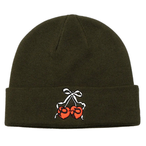 Passport Cherries Beanie - Khaki