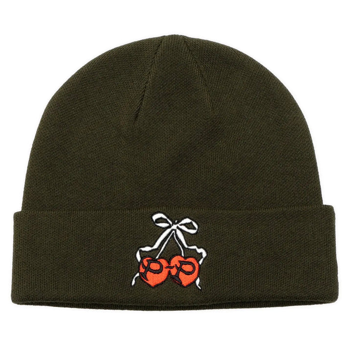 Passport Cherries Beanie - Khaki