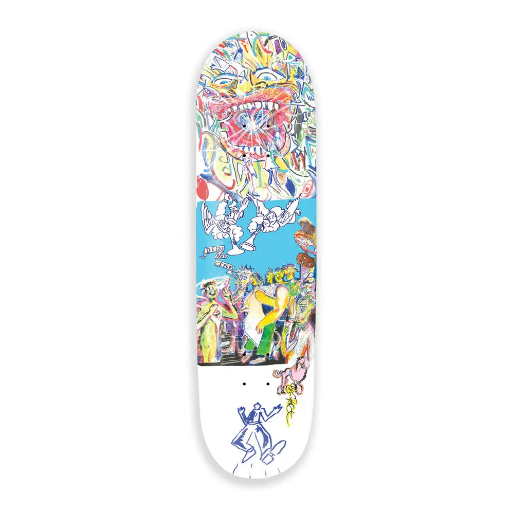 Passport Deeds Not Creeds Heaven & Hell Series Skateboard Deck - 8.5’’