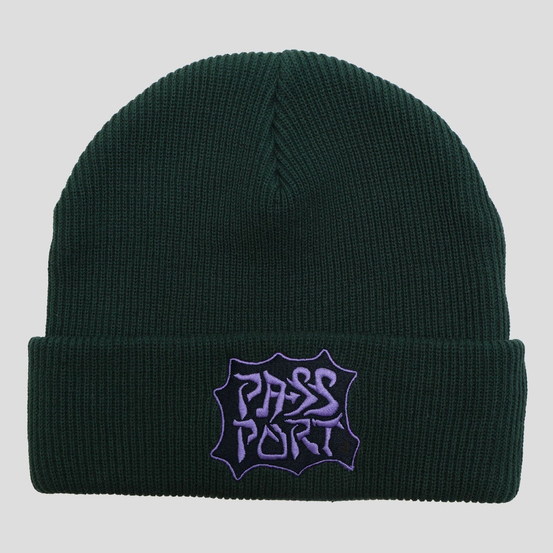 Passport Glyph Beanie Forest Green 