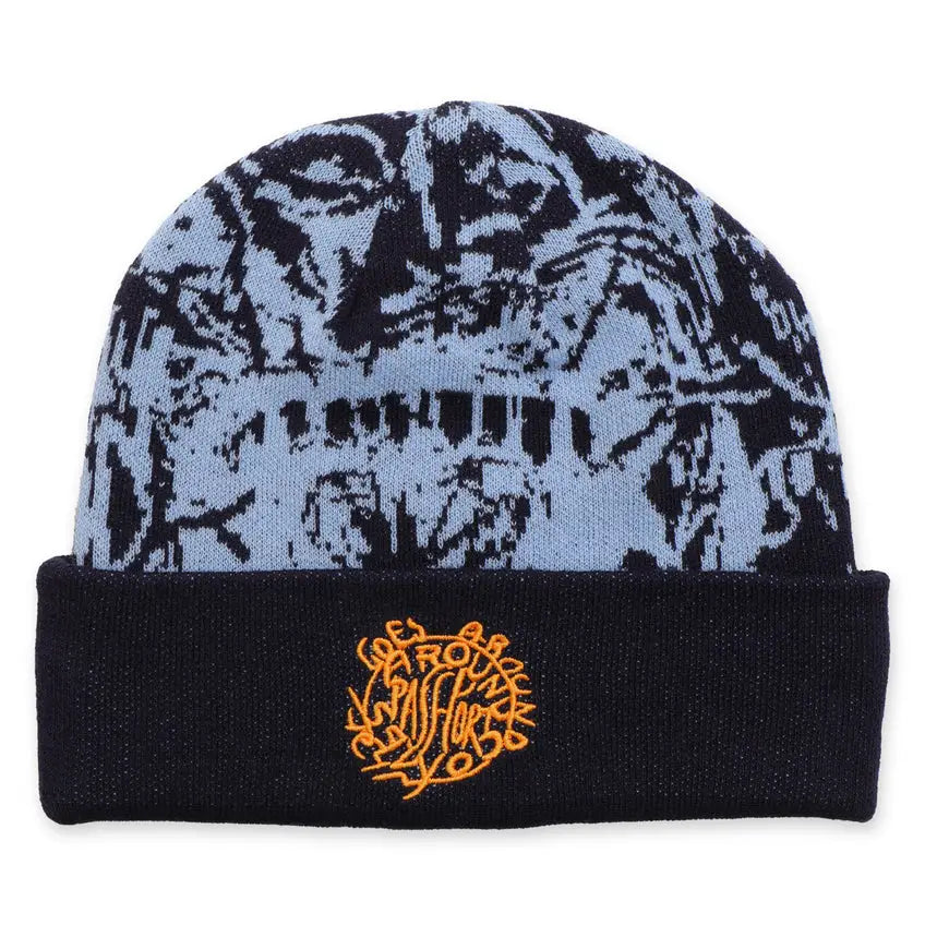 Passport Goes Around Beanie - Navy