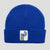 Passport Long Con Waffle Knit Beanie Royal Blue 