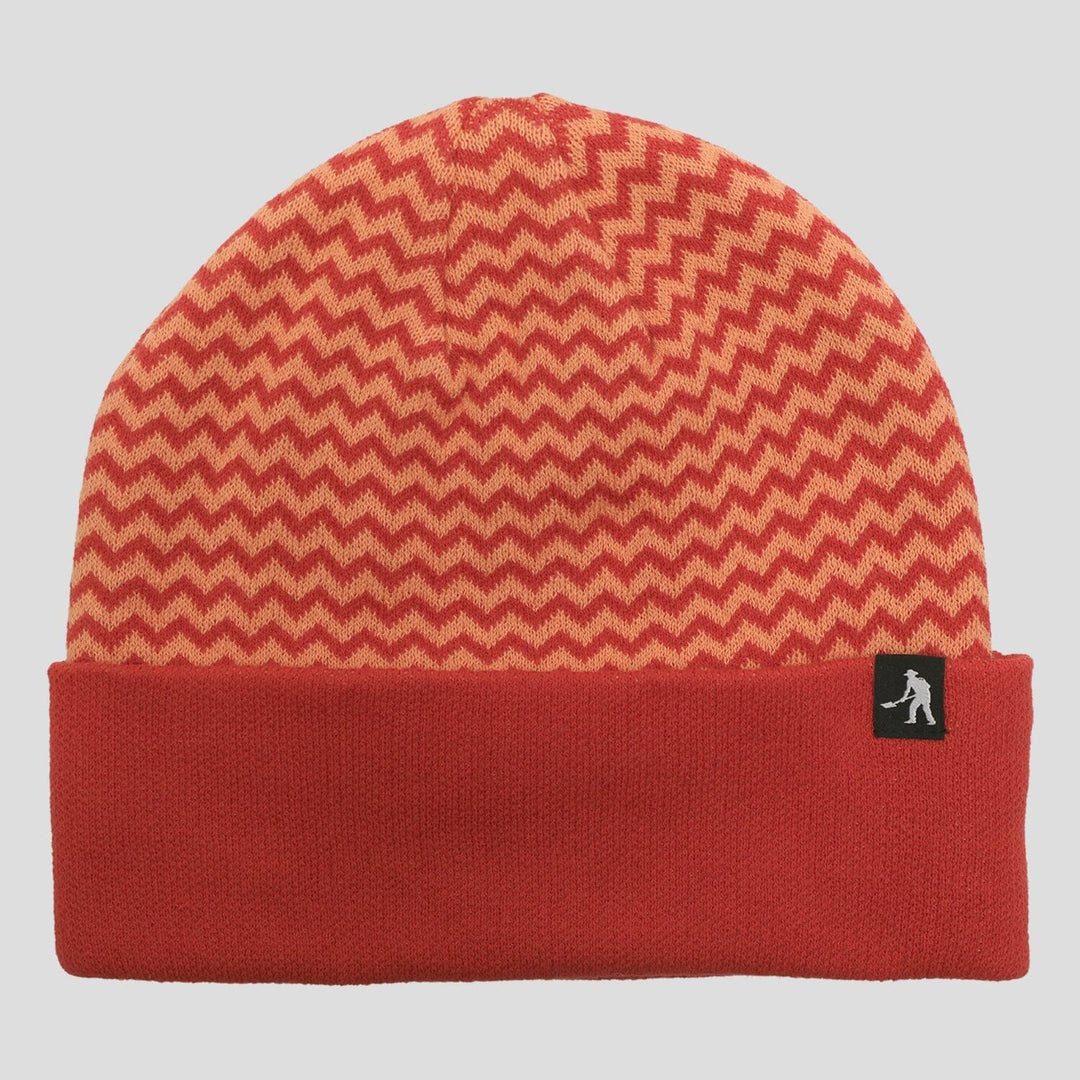 Passport Organic Cotton Zig Zag Beanie Brick 