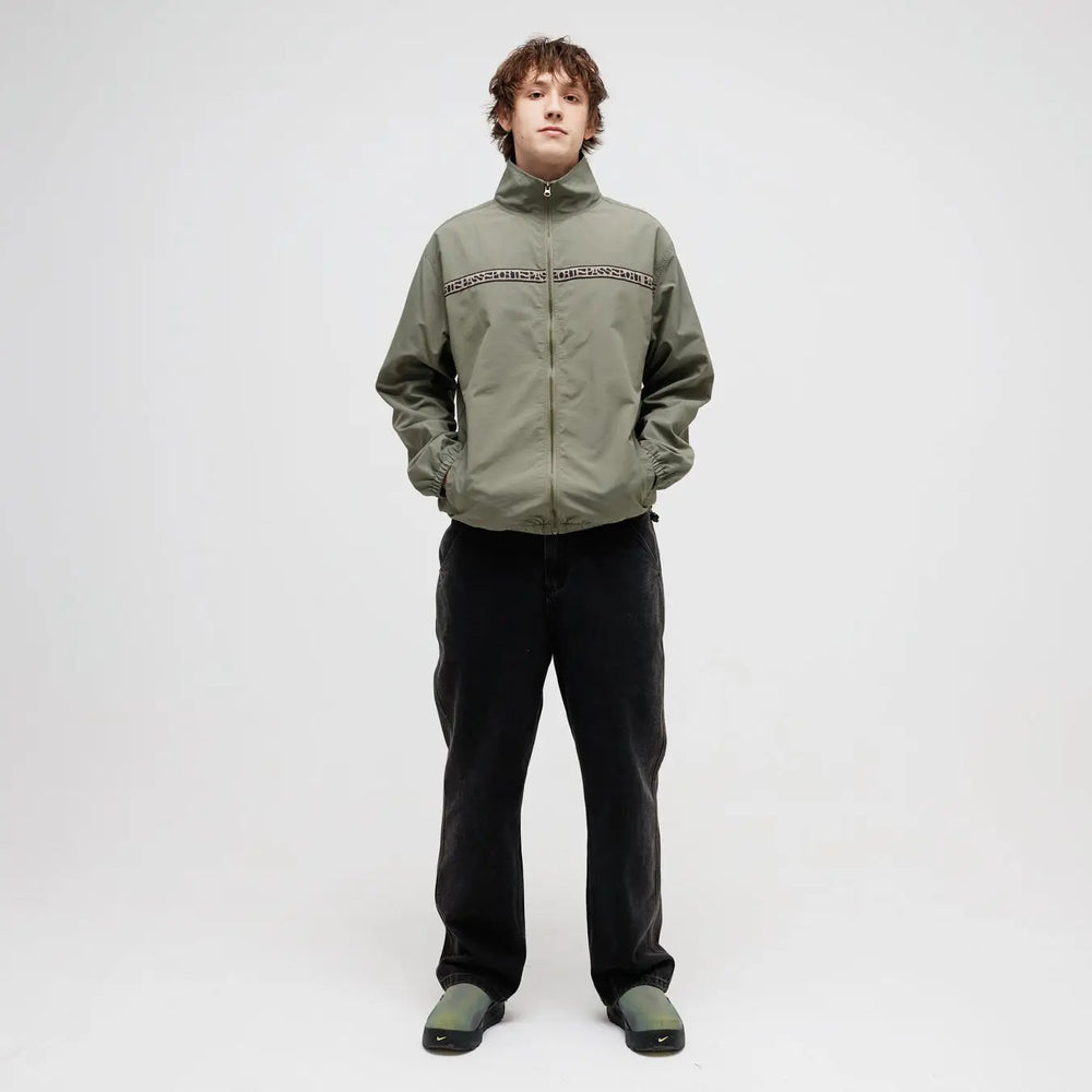Passport Rough Neg RPET Track Jacket - Sage / S