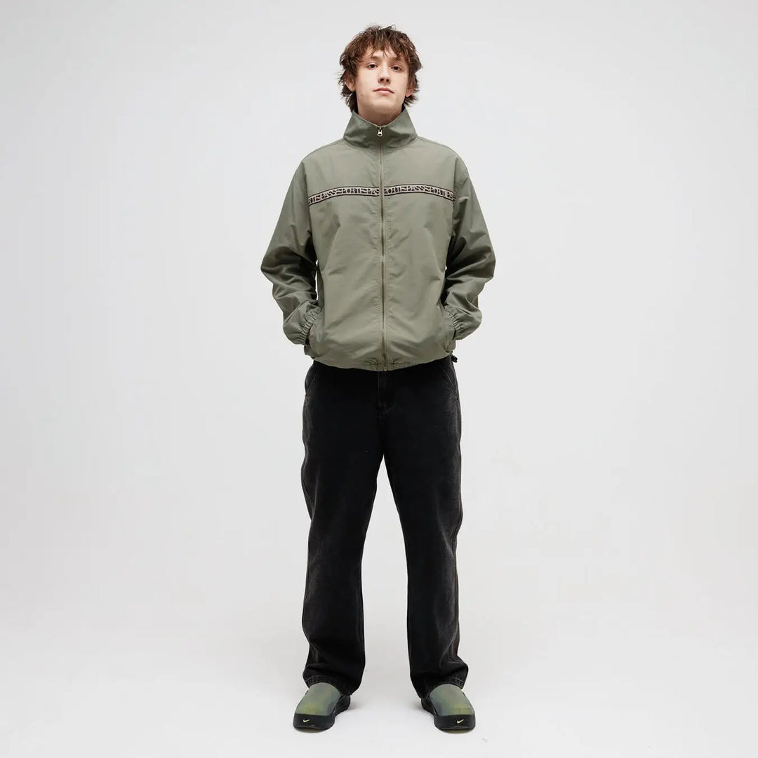 Passport Rough Neg RPET Track Jacket - Sage / S