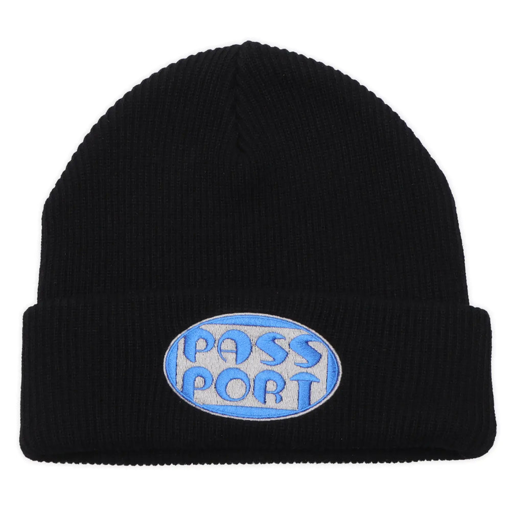 Passport Rounded Beanie - Black