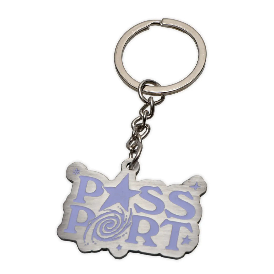 Passport Stargazer Keychain - Antique Silver