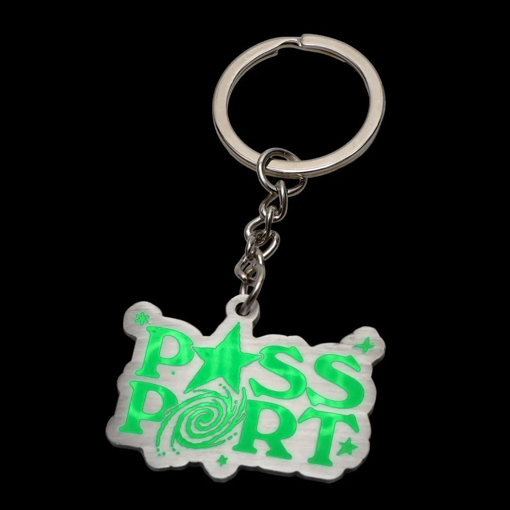 Passport Stargazer Keychain - Antique Silver