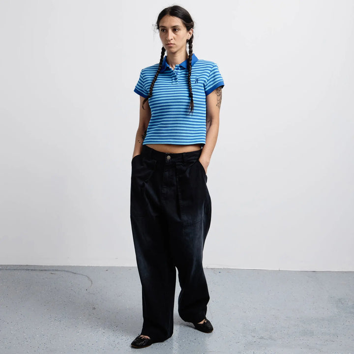 Passport Workers Striped Baby Polo
