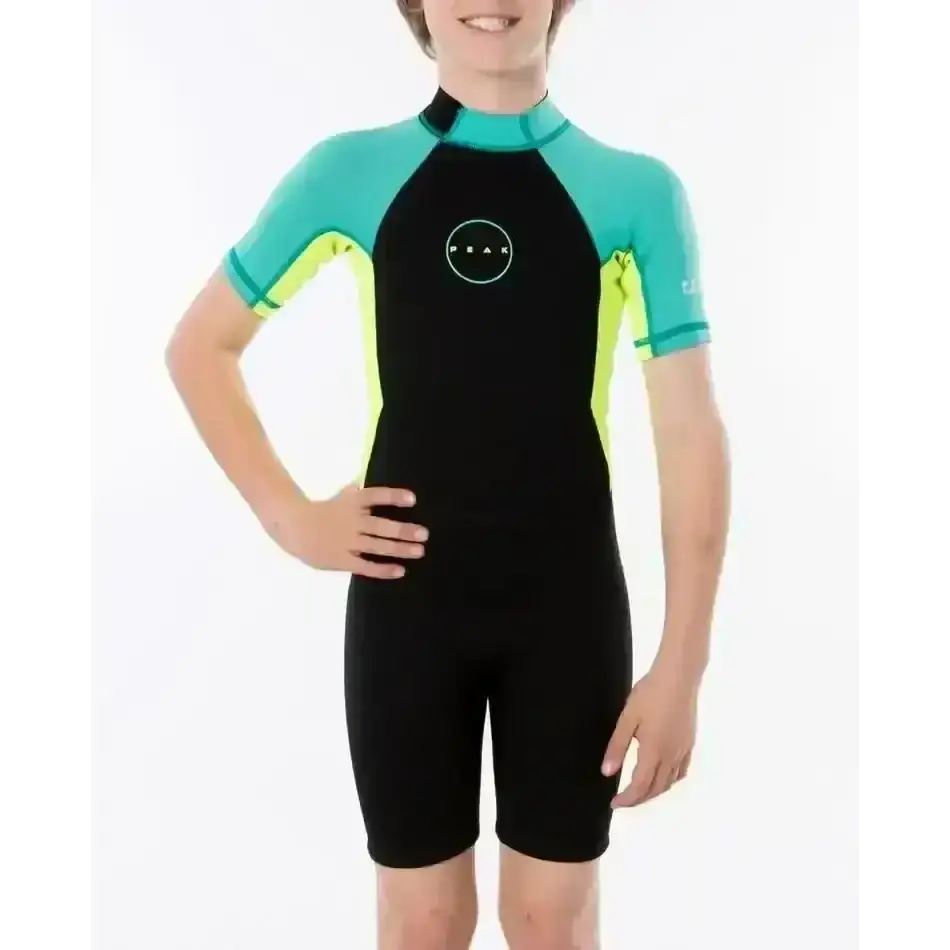 PEAK GIRLS ENERGY SHORT SLEEVE SPRING WETSUIT TURQUOISE 8 