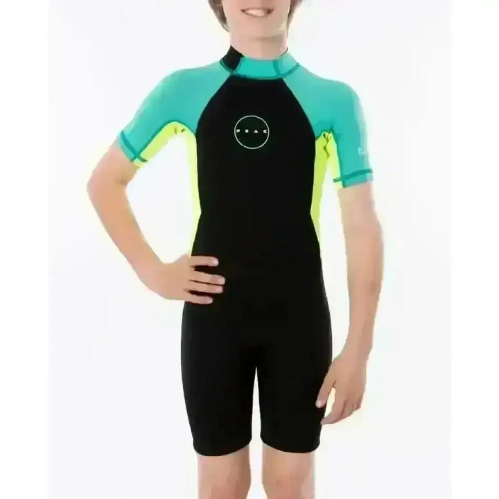PEAK GIRLS ENERGY SHORT SLEEVE SPRING WETSUIT TURQUOISE 8 
