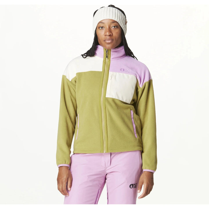 Picture Arcca Womens Full Zip Fleece Green Moss Vanilla Orch S 