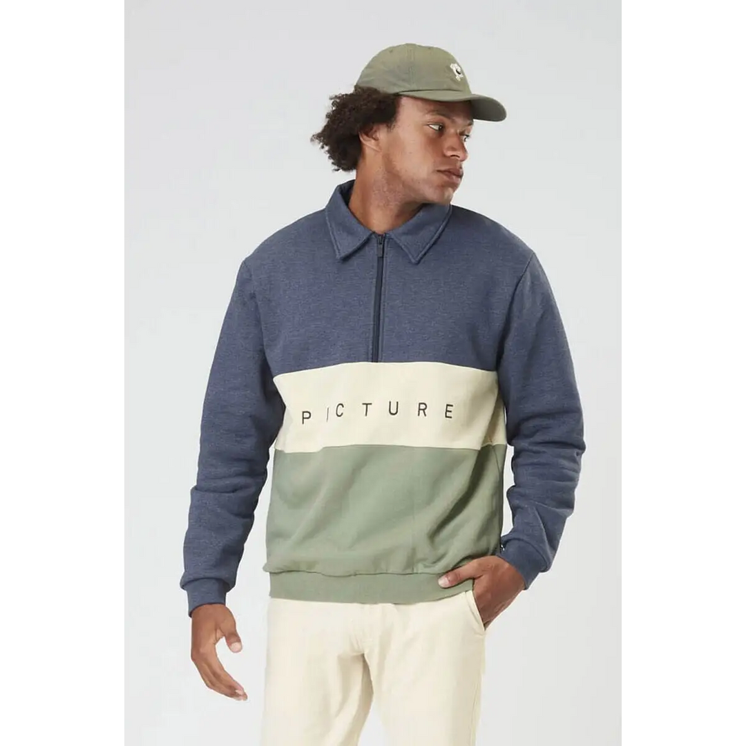 Picture Carawa Zip Sweater Dark Blue Melange S 