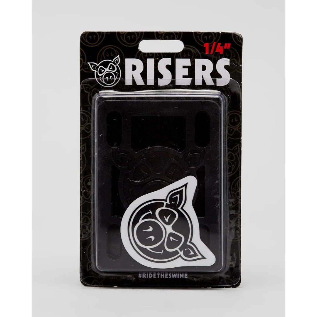 Pig Risers 1 / 4 Hard Black 