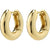 Pilgrim Aica Recycled Chunky Huggie Hoop Earrings Gold Plated 