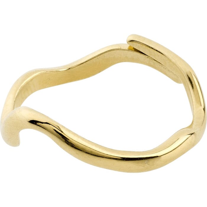 Pilgrim Alberte Organic Shape Ring Gold Plated 