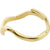 Pilgrim Alberte Organic Shape Ring Gold Plated 