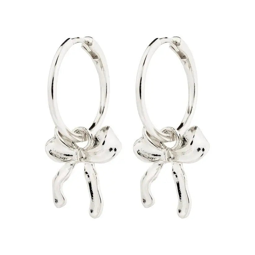 Pilgrim Cassian Recycled Hoop Earrings Silver Plated / Multi 