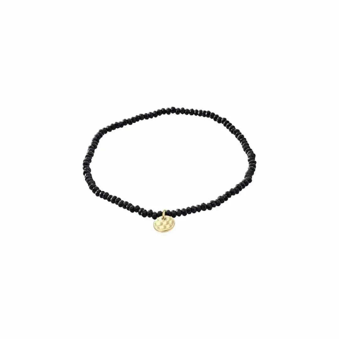 Pilgrim Indie Bracelet Gold Plated Black 