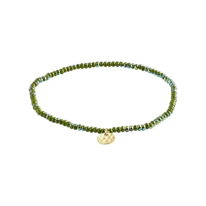 Pilgrim Indie Bracelet Gold Plated Emerald Green 