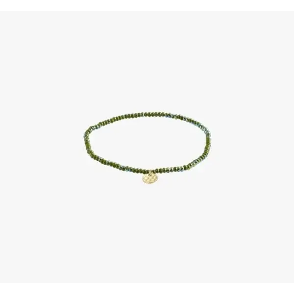 Pilgrim Indie Bracelet Gold Plated Green Blue 