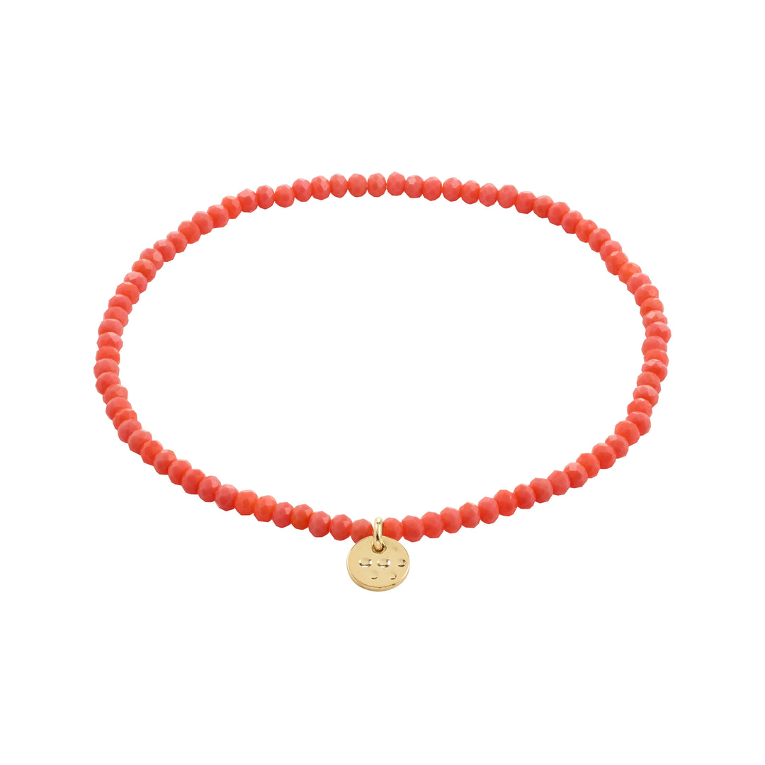 Pilgrim Indie Bracelet Gold Plated Peach 