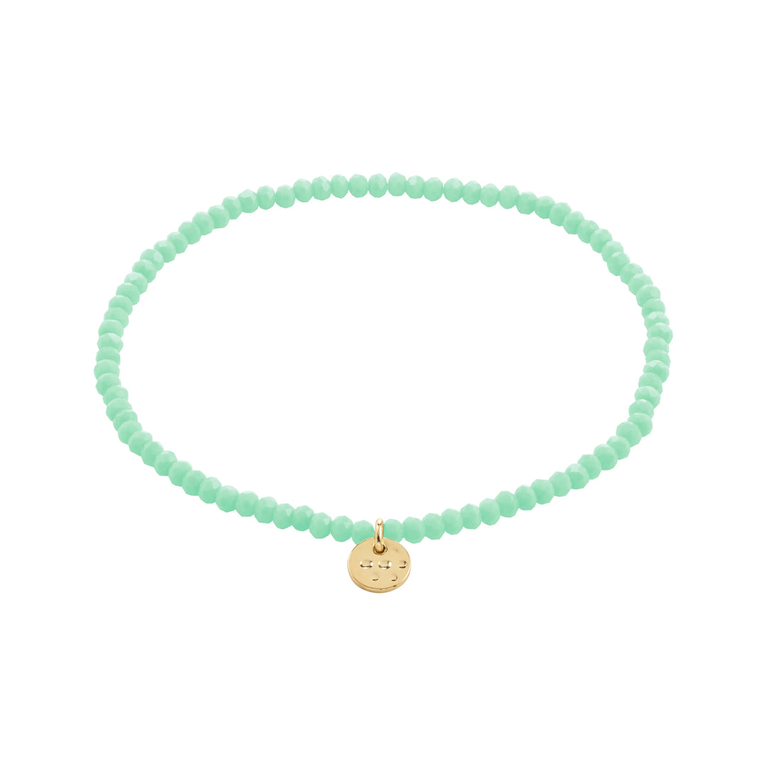 Pilgrim Indie Bracelet Gold Plated Teal Blue 