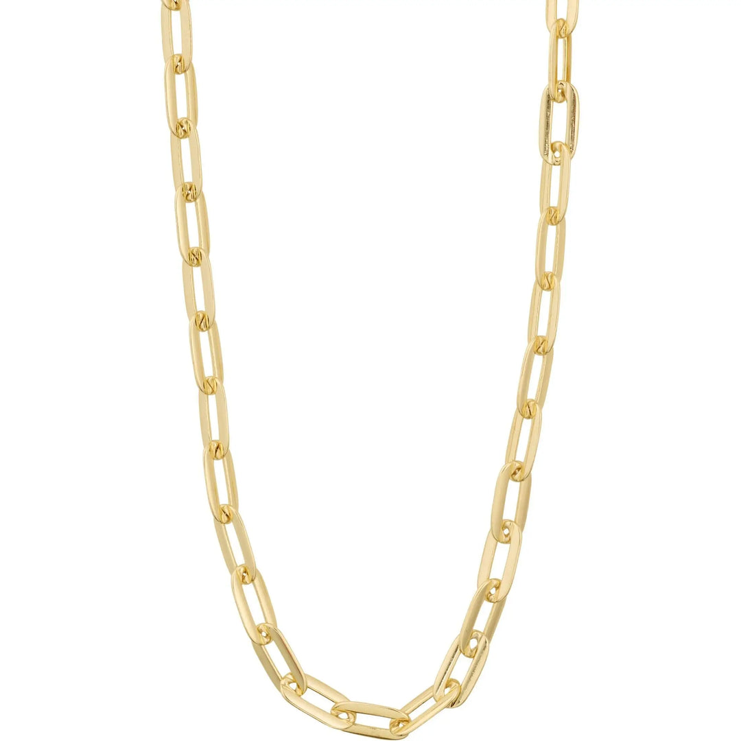 Pilgrim Kindness Recycled Cable Chain Necklace Gold Plated 