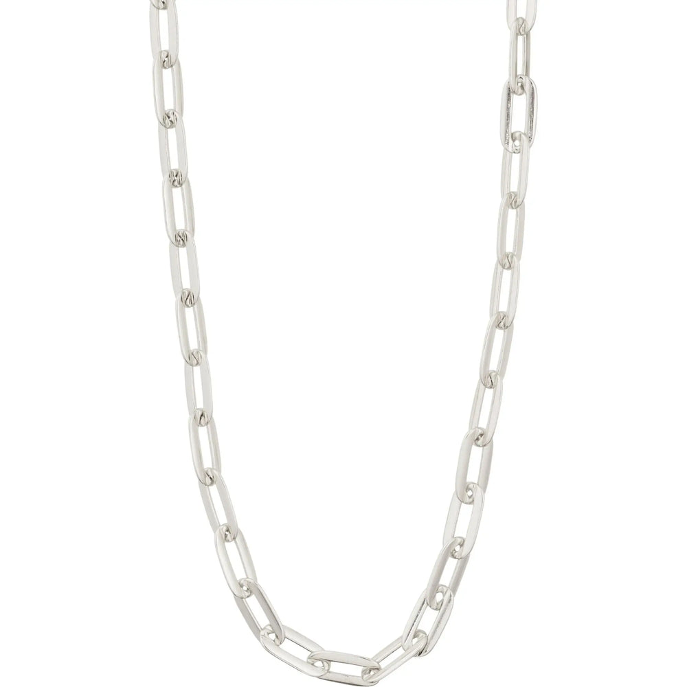 Pilgrim Kindness Recycled Cable Chain Necklace Silver Plated 