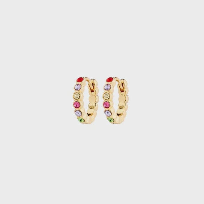 Pilgrim Kleopratra Earrings Gold Plated / Multi 
