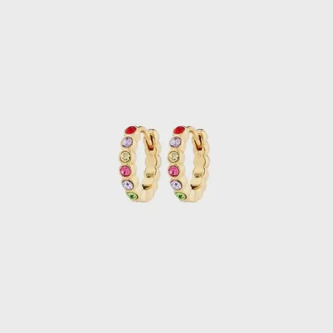 Pilgrim Kleopratra Earrings Gold Plated / Multi 
