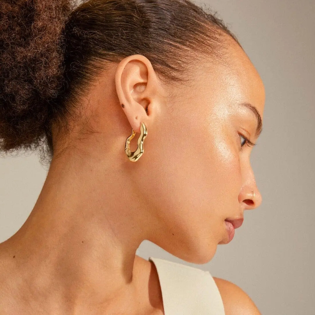 Pilgrim Loulia Wavy Earrings 