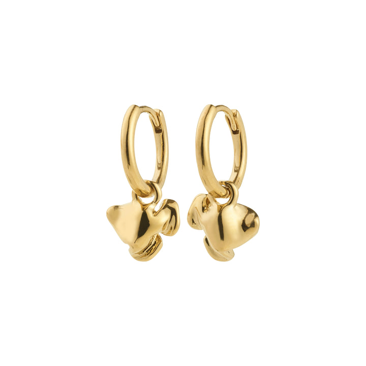 Pilgrim Luis Recycled Earrings Gold Plated 