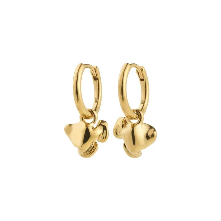Pilgrim Luis Recycled Earrings Gold Plated 