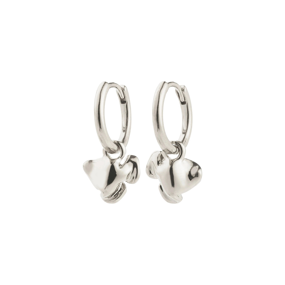 Pilgrim Luis Recycled Earrings Silver Plated 