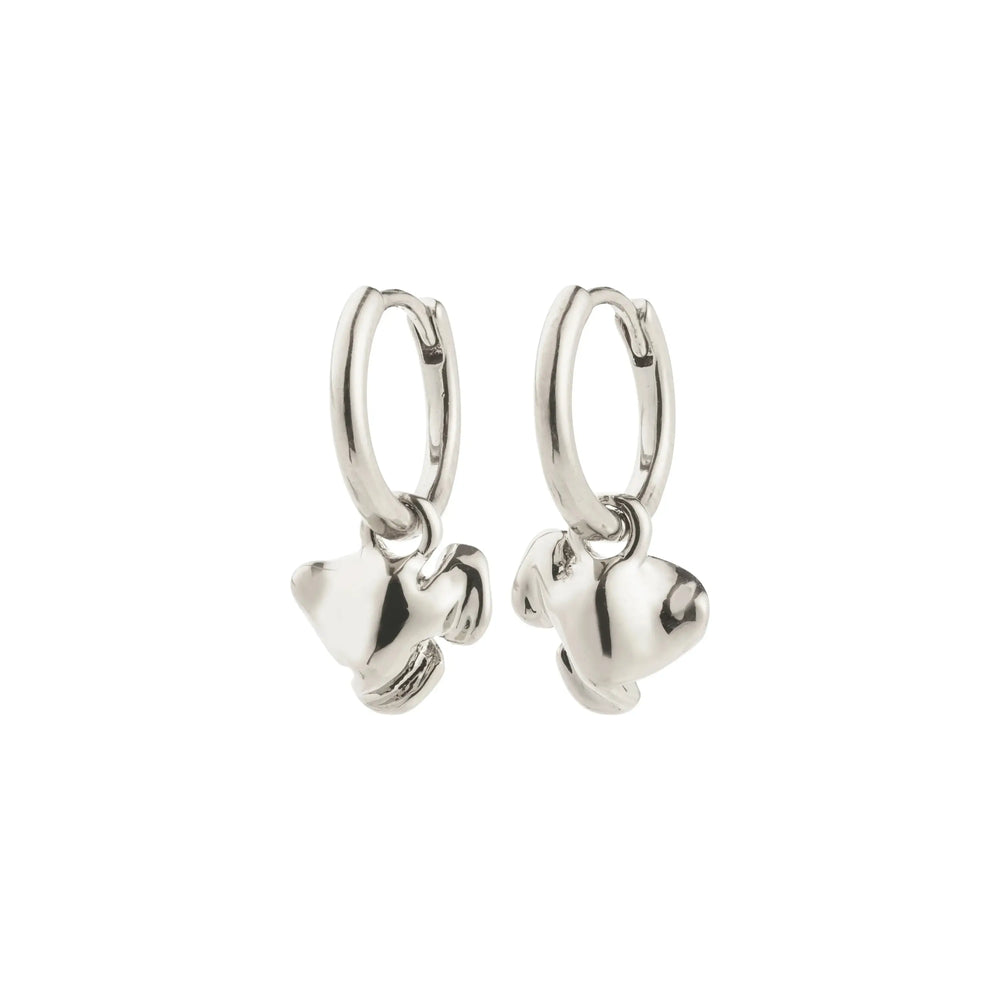 Pilgrim Luis Recycled Earrings Silver Plated 