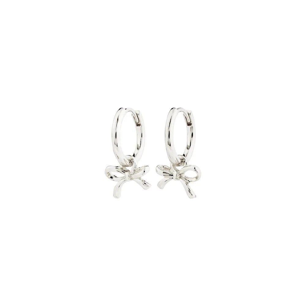 Pilgrim Lysandra Hoop Earrings Silver Plated 