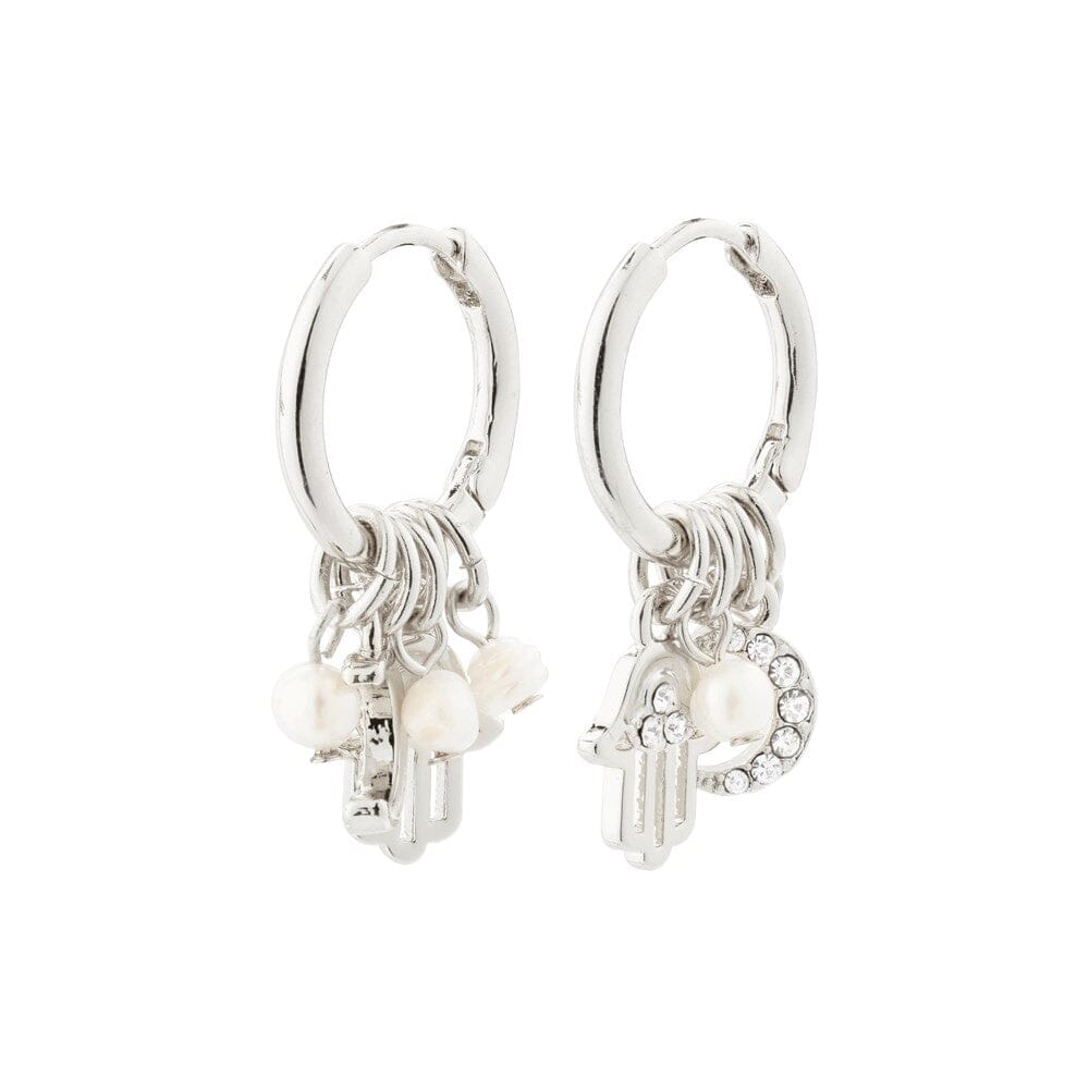 Pilgrim Prucence Recycled Earrings Silver Plated 