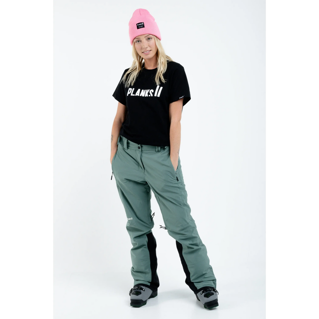 Planks All Time Insulated Womens Pants Sage Green S 
