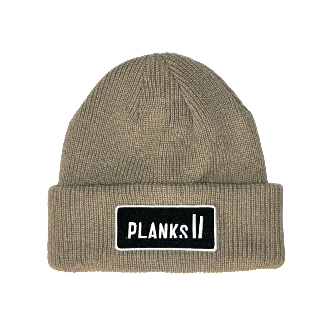 Planks Unisex Badge Beanie Mushroom 