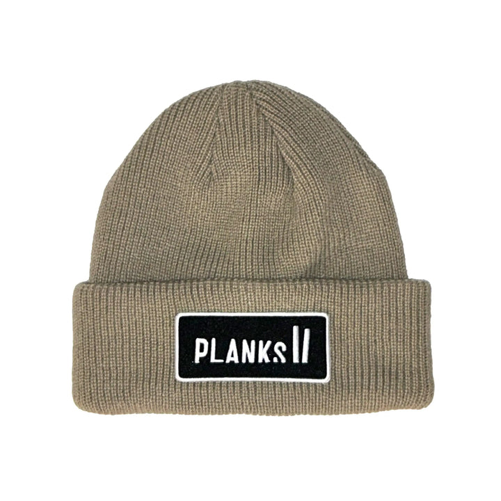 Planks Unisex Badge Beanie Mushroom 