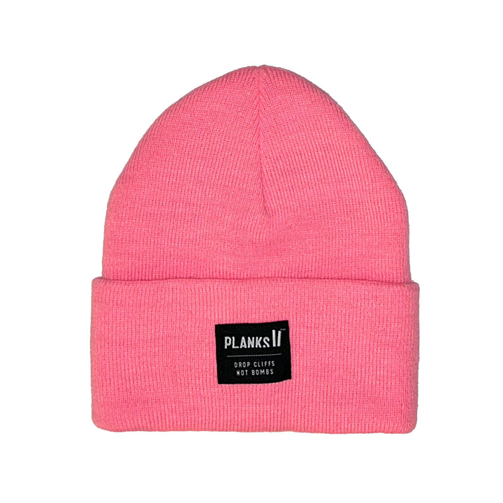 Planks Unisex Turn It Up Beanie Bubblegum Pink 