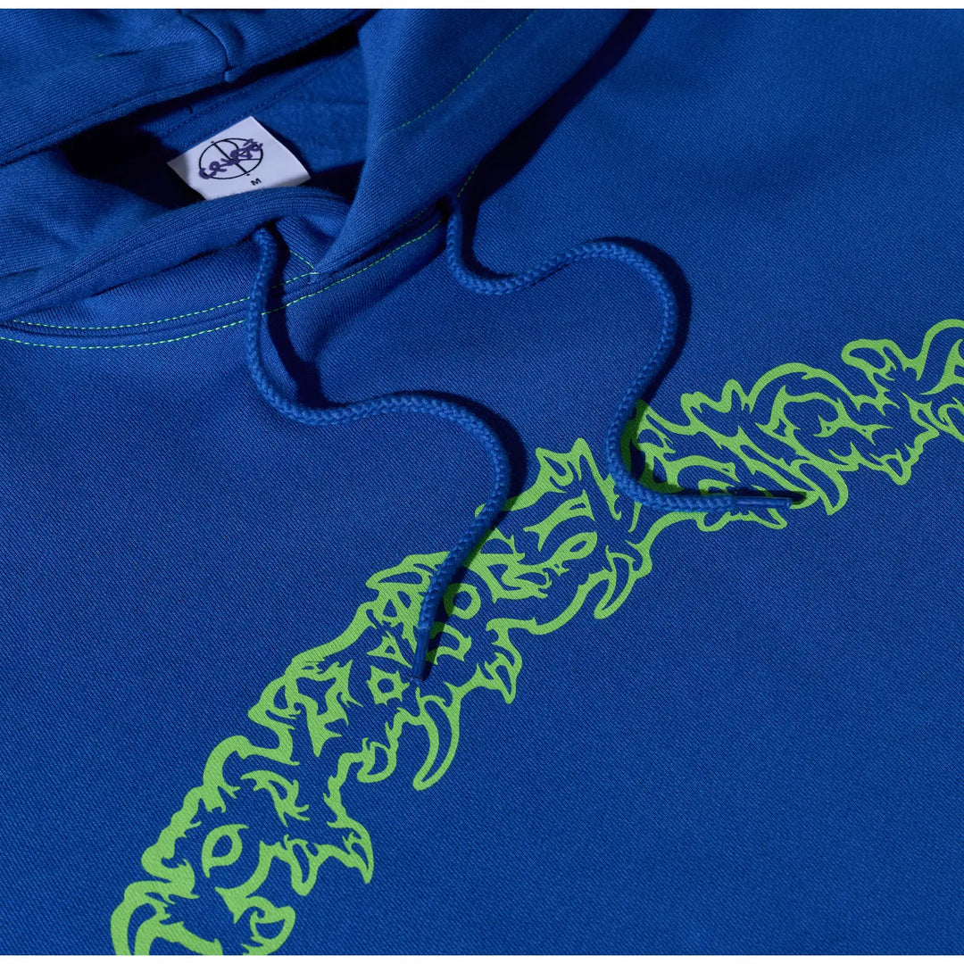 Polar Dave Hoodie Crude Logo - Egyptian Blue
