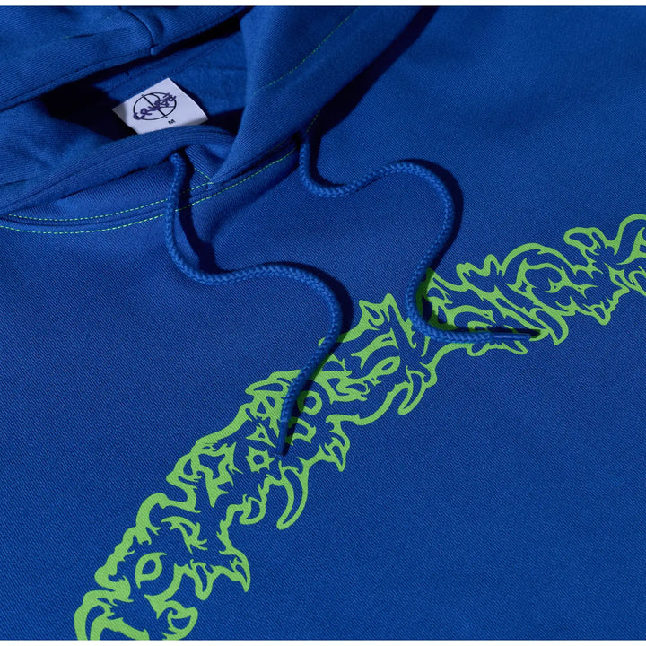 Polar Dave Hoodie Crude Logo - Egyptian Blue