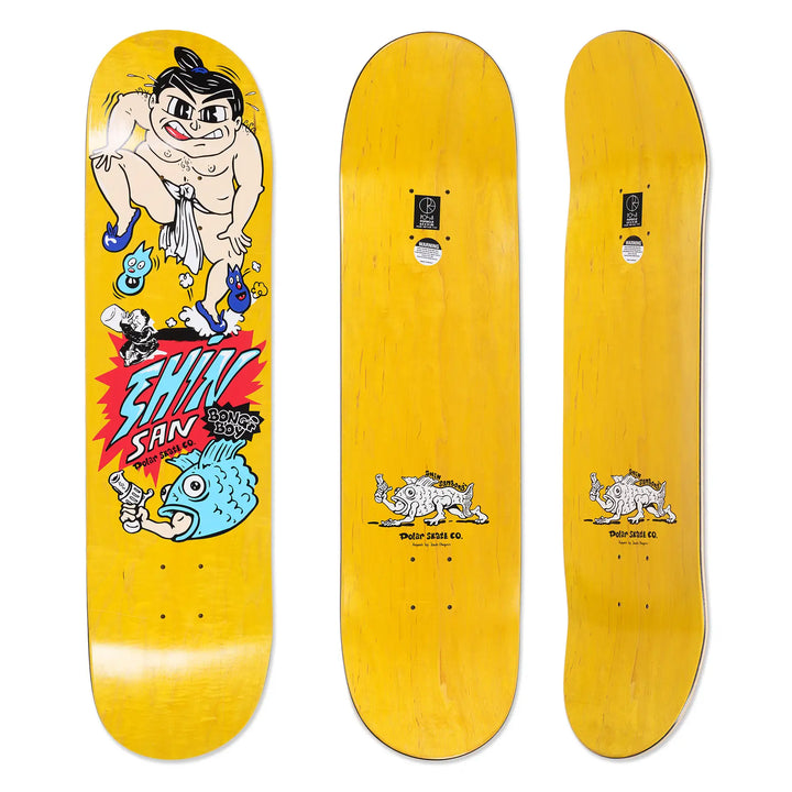 Polar Shin Sanbongi Bongi Boy Skate Deck Yellow - 8.0’’