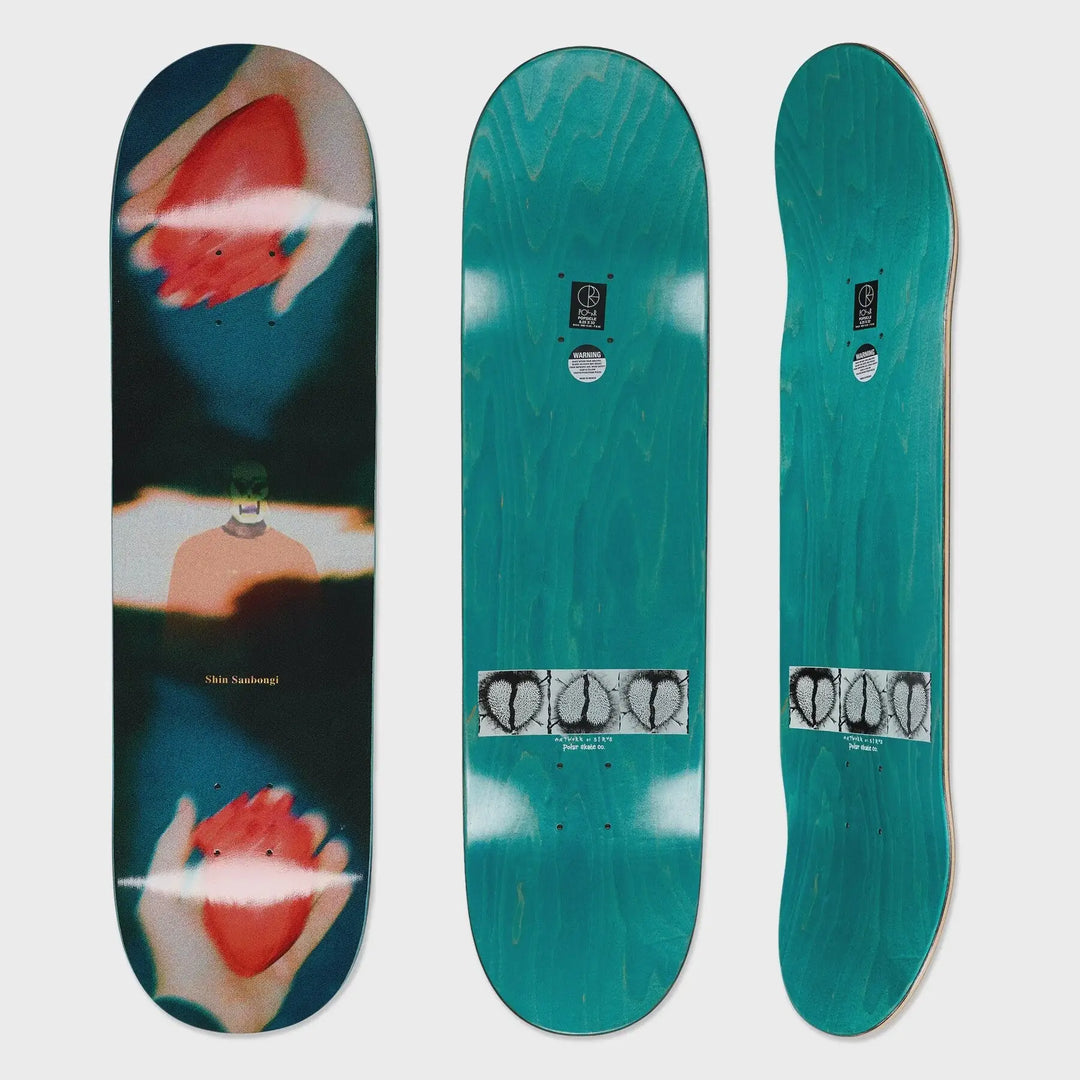 Polar Skate Co. Shin Sanbongi Heart in Hand Skate Deck - 8.5’’