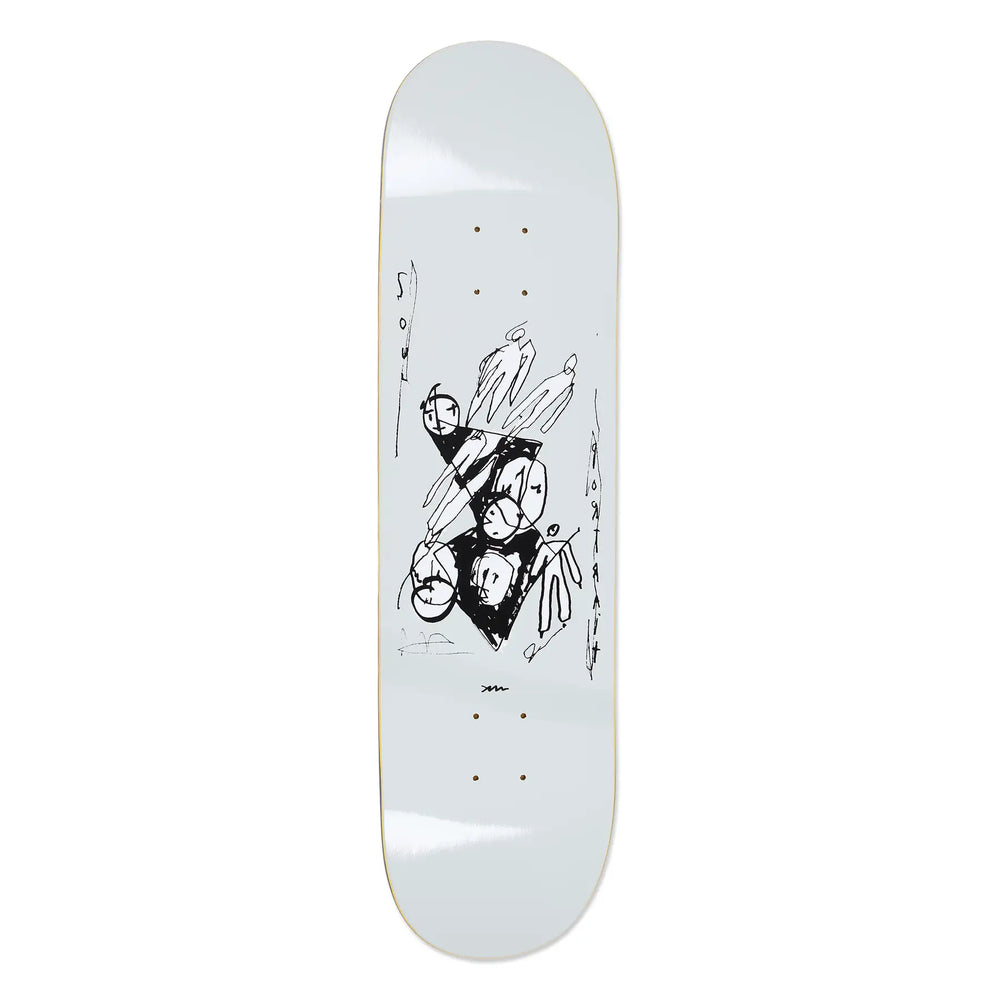 Polar Team Alv Soul Portrait Grey Skate Deck - 8.25’’