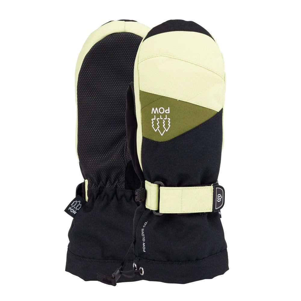 Pow Ascend Kids Mitt Lime 6Y 